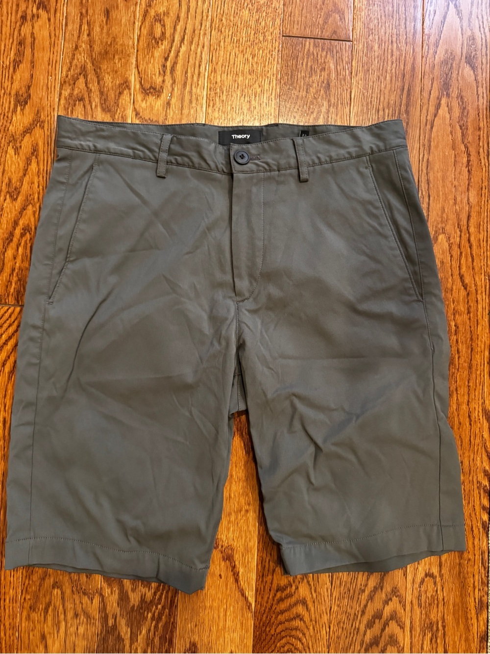 Theory Men’s Grey Stretch Shorts